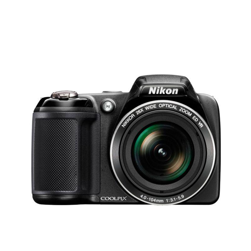 | Luiza Magazine ブラック カメラ デジタルカメラ ニコン L320 COOLPIX Nikon Pra Magalu! é você デジタルカメラ